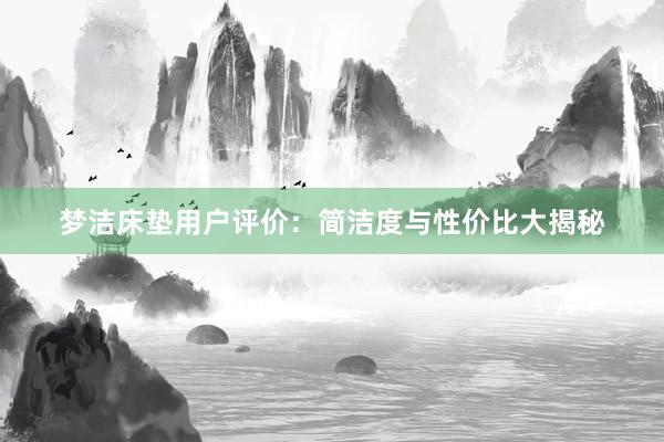 梦洁床垫用户评价：简洁度与性价比大揭秘